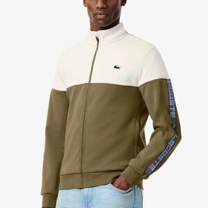 Lacoste Men's Zip-Up long sleeve Sweatshirt. NWT